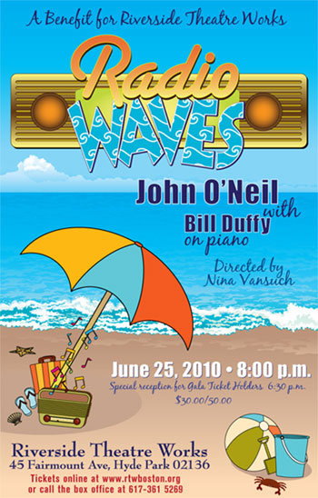 John O'Neil in Radio Waves, a benefit for Riverside Theatre Works - please click here for details